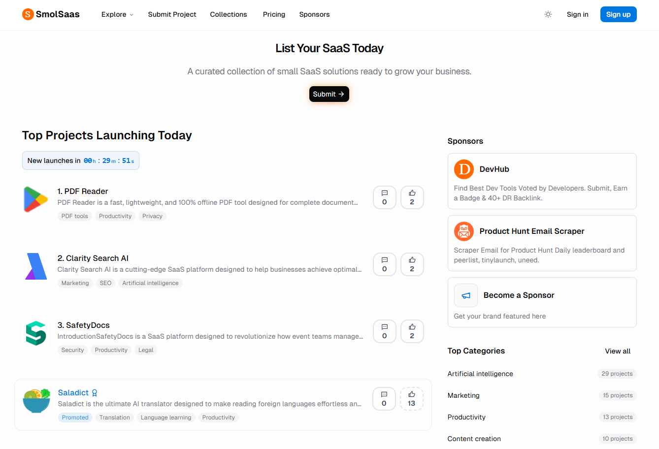 SmolSaas screenshot 1
